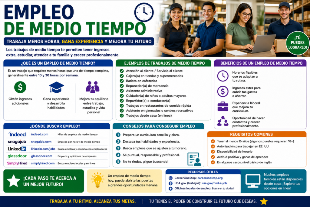 empleo de medio tiempo