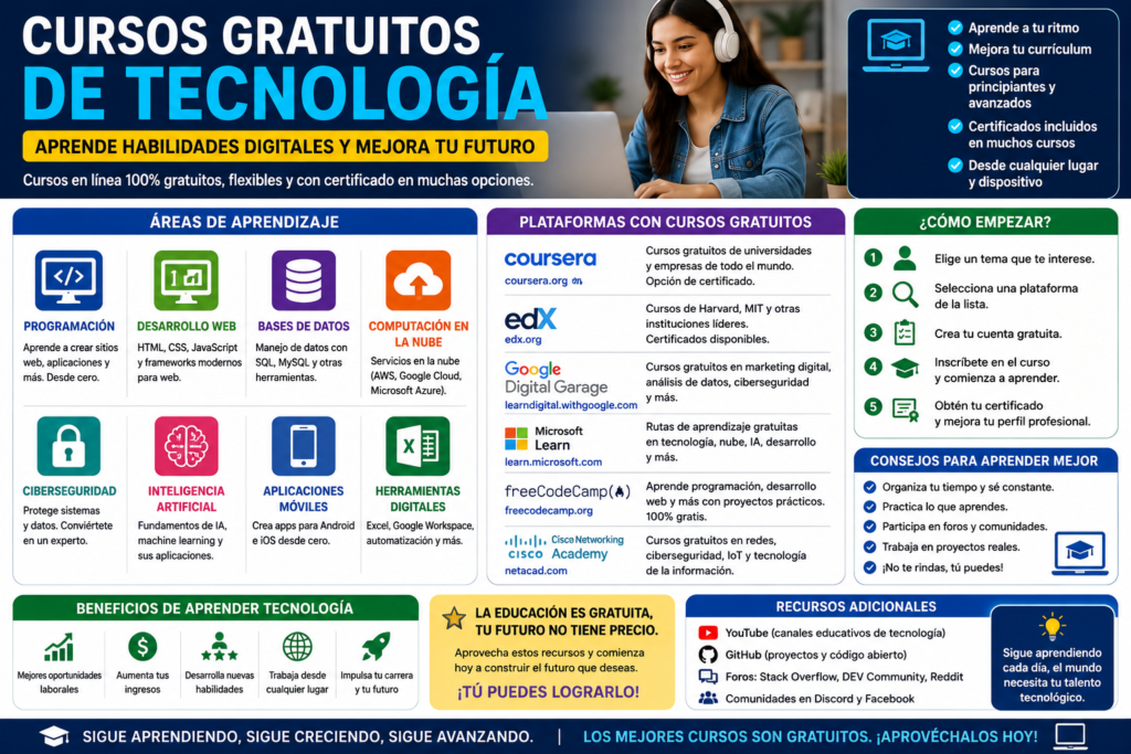 cursos gratuitos de tecnología