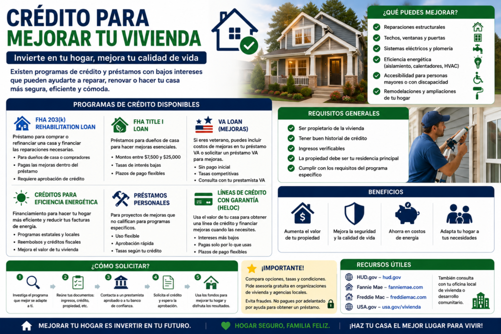 crédito para mejorar vivienda